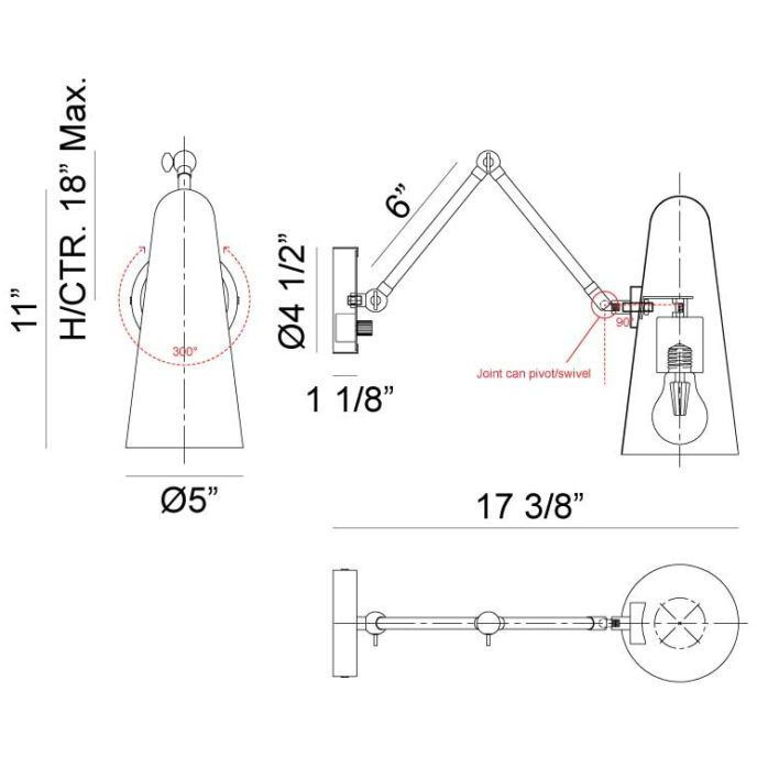 Blink Wall Sconce Wall Light in White