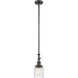 Franklin Restoration Bell 1 Light 5 inch Oil Rubbed Bronze Mini Pendant Ceiling Light in Incandescent, Deco Swirl