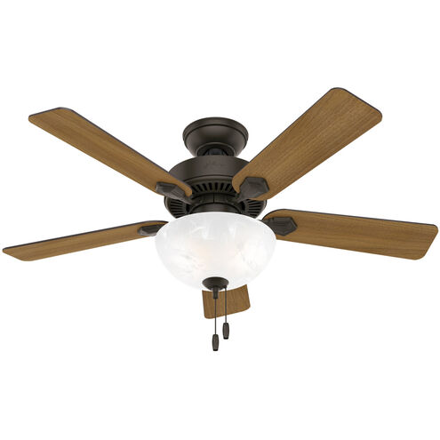 Swanson 44 inch New Bronze with American Walnut/Greyed Walnut Blades Ceiling Fan