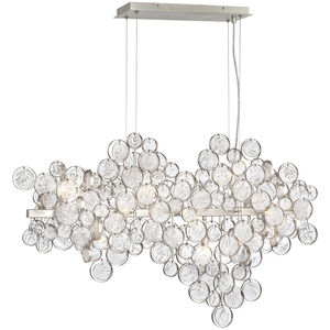 Trento Linear Chandelier Ceiling Light in Chrome