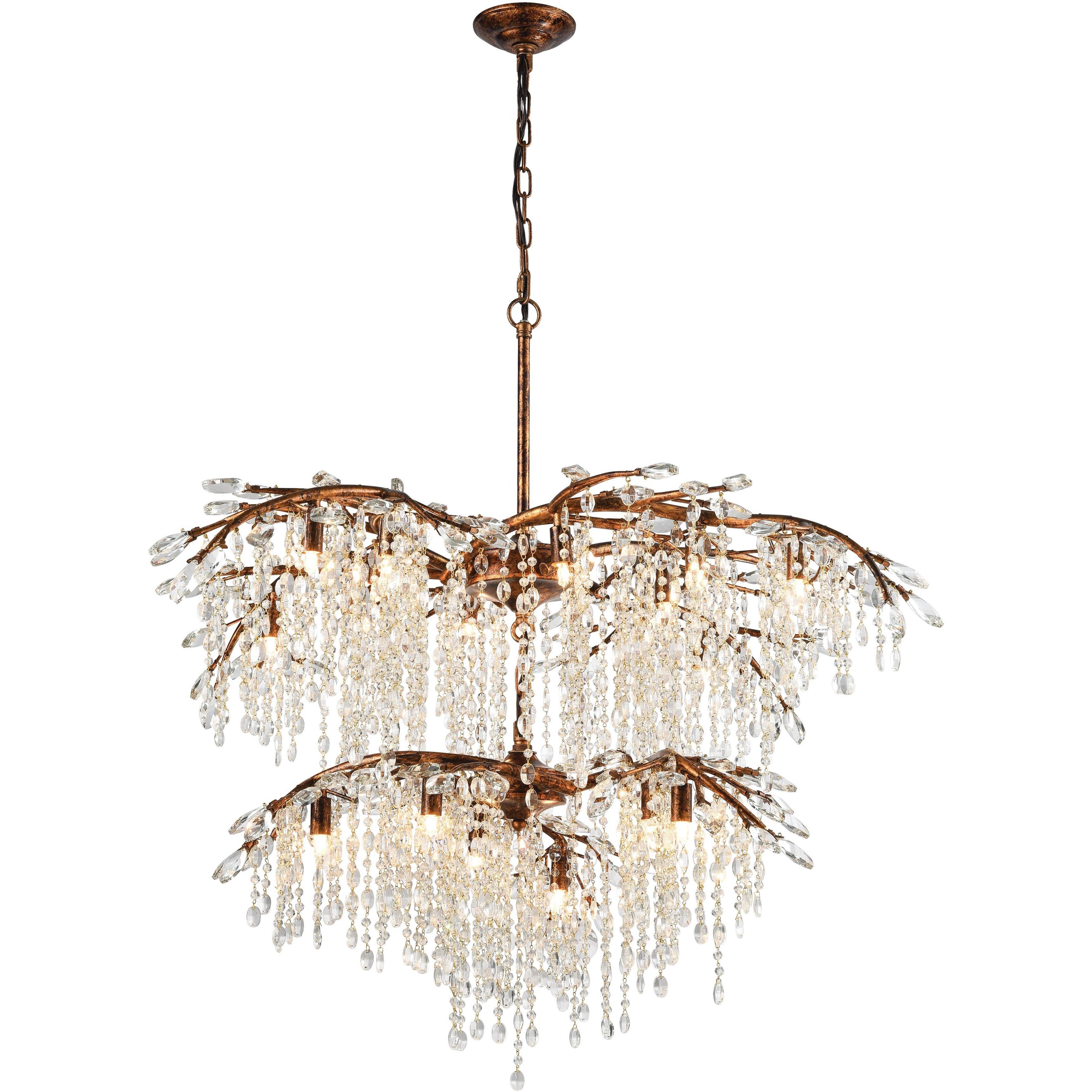 Elia 18 Light 41 inch Spanish Bronze Chandelier Ceiling Light