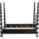 Brancusi Hand Rubbed Black Bed, Queen