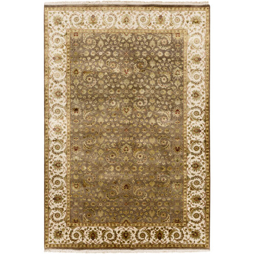 Elizabeth 36 X 24 inch Beige / Olive / Rust / Dark Brown Handmade Rug