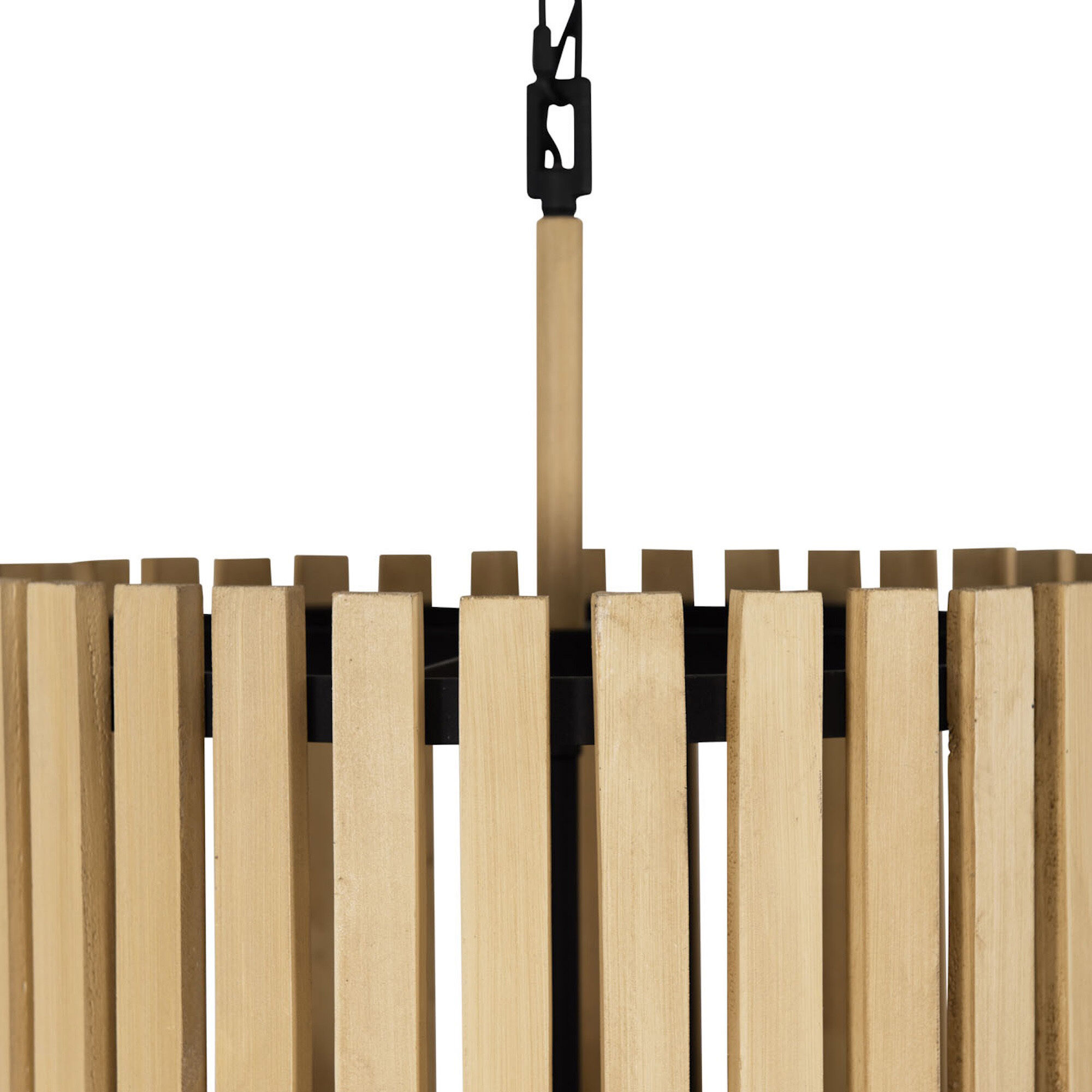 Suratto 6 Light 18 inch Matte Black and Honey Blonde Foyer Pendant Ceiling Light in Matte Black/Honey Blonde