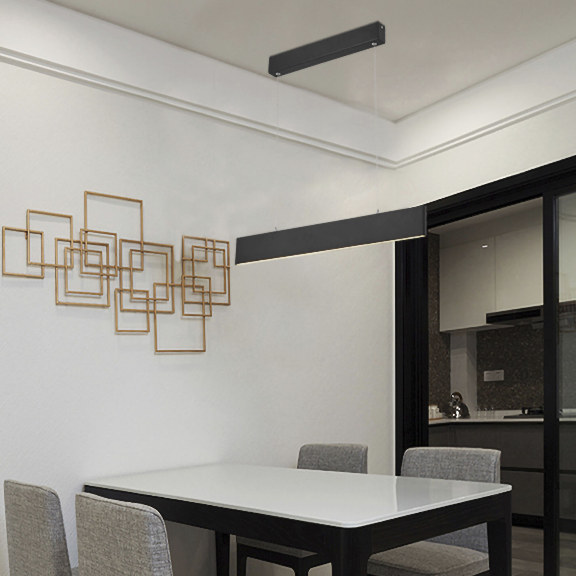 Canada LED 1.4 inch Matte Black Chandelier Ceiling Light