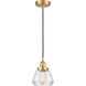 Edison Fulton LED 7 inch Satin Gold Mini Pendant Ceiling Light