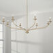 Dolan 8 Light 52 inch Matte Brass Chandelier Ceiling Light