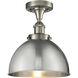 Ballston Urban 1 Light 10 inch Brushed Satin Nickel Semi-Flush Mount Ceiling Light