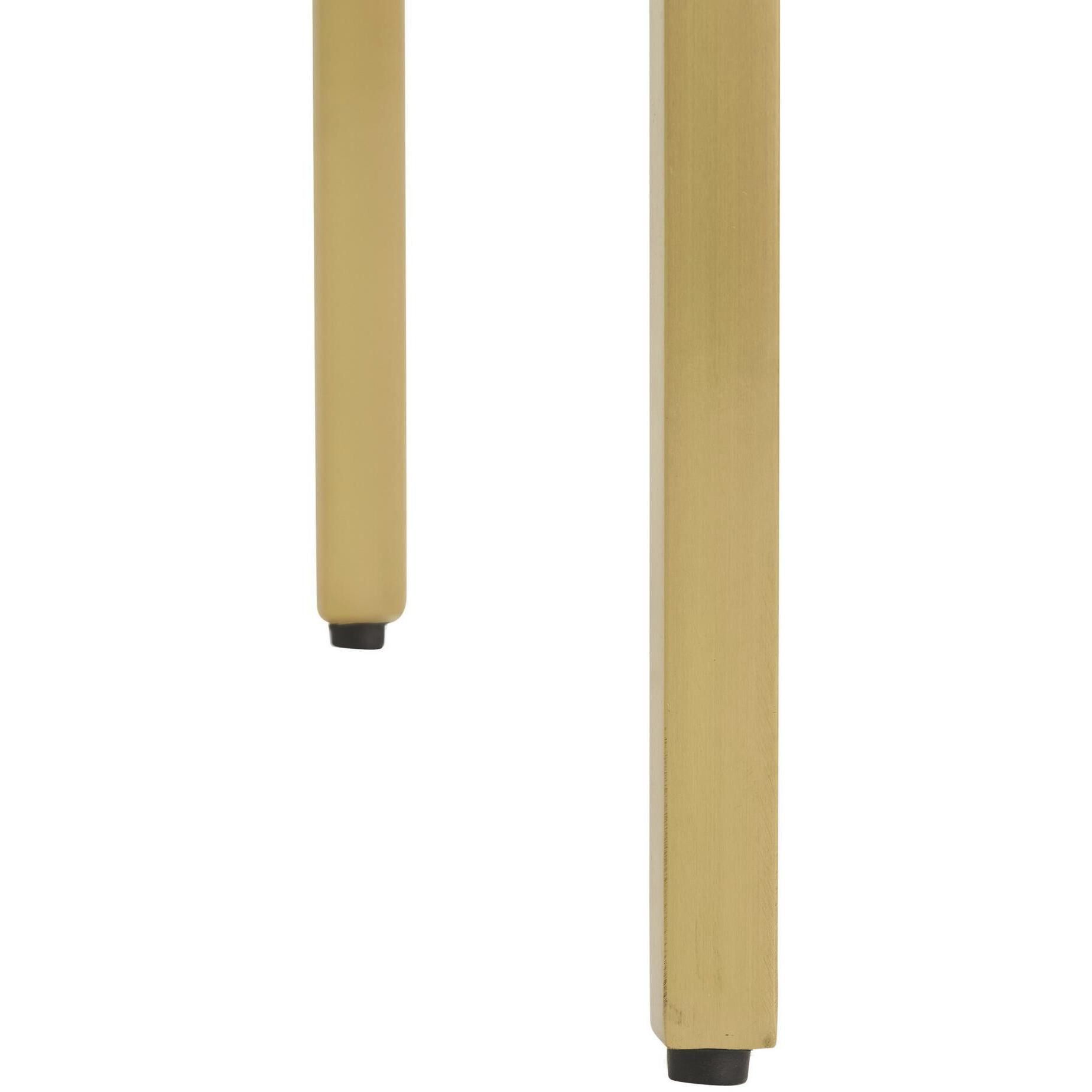 Laney 41 inch Taupe and Antique Brass Bar Stool