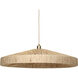 Parasol 1 Light 31.5 inch Antique Brass Pendant Ceiling Light, Lifestyle, Large