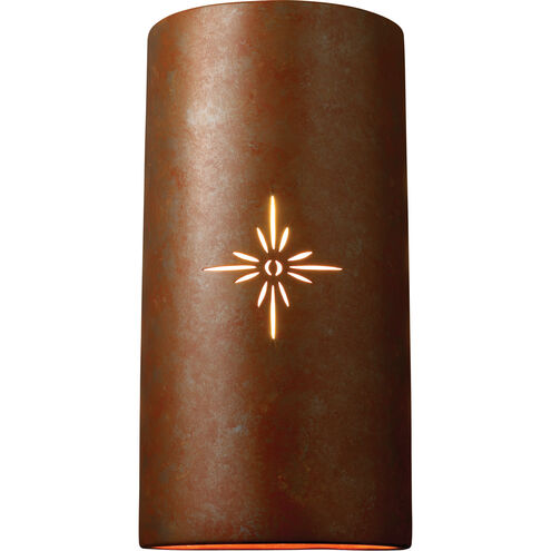 Sun Dagger Cylinder 2 Light 11 inch Antique Gold Wall Sconce Wall Light in Incandescent, Sunburst, Really Big