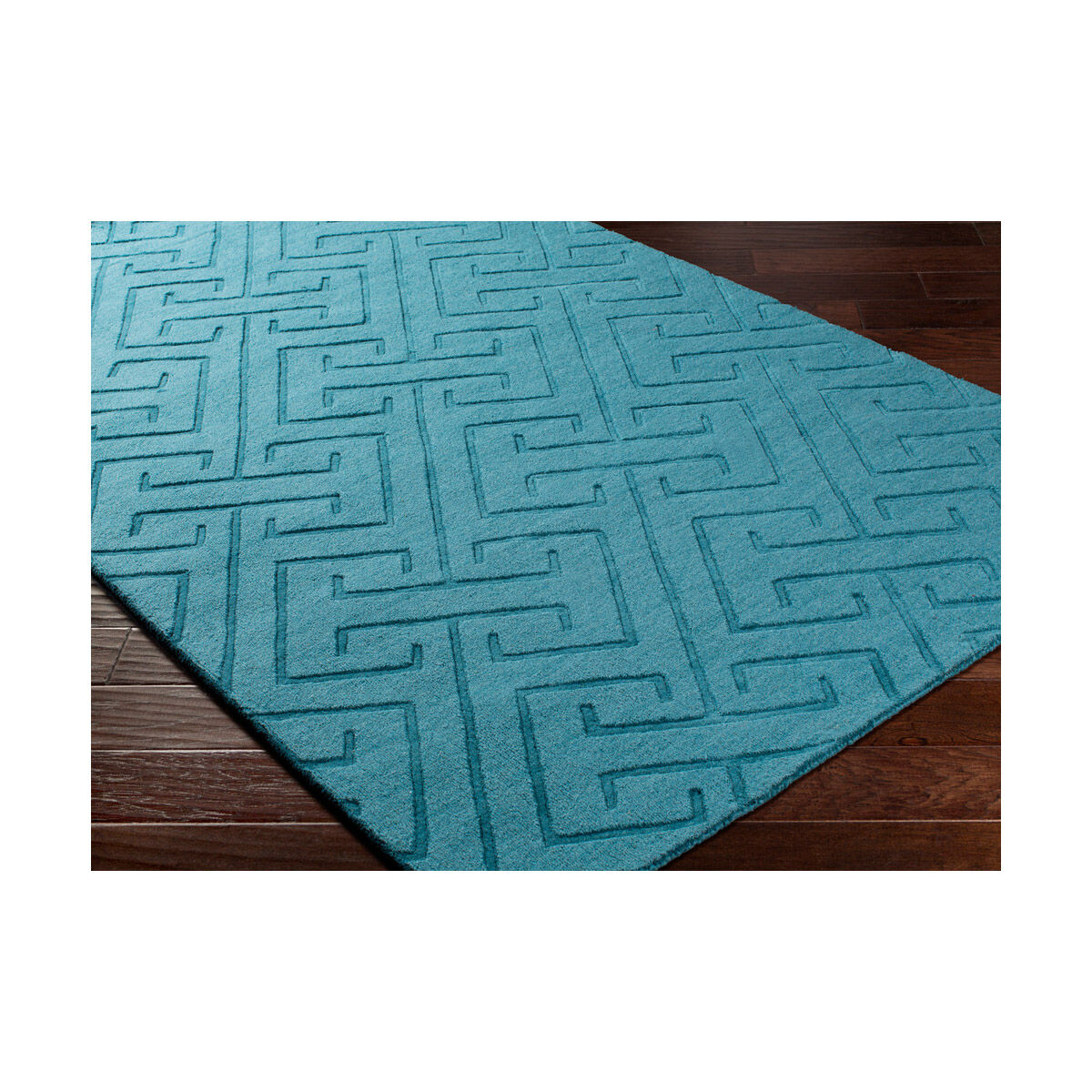 Mystique 96 X 30 inch Emerald Rugs, Runner