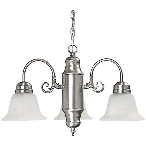 Booker 3 Light 21 inch Matte Nickel Chandelier Ceiling Light