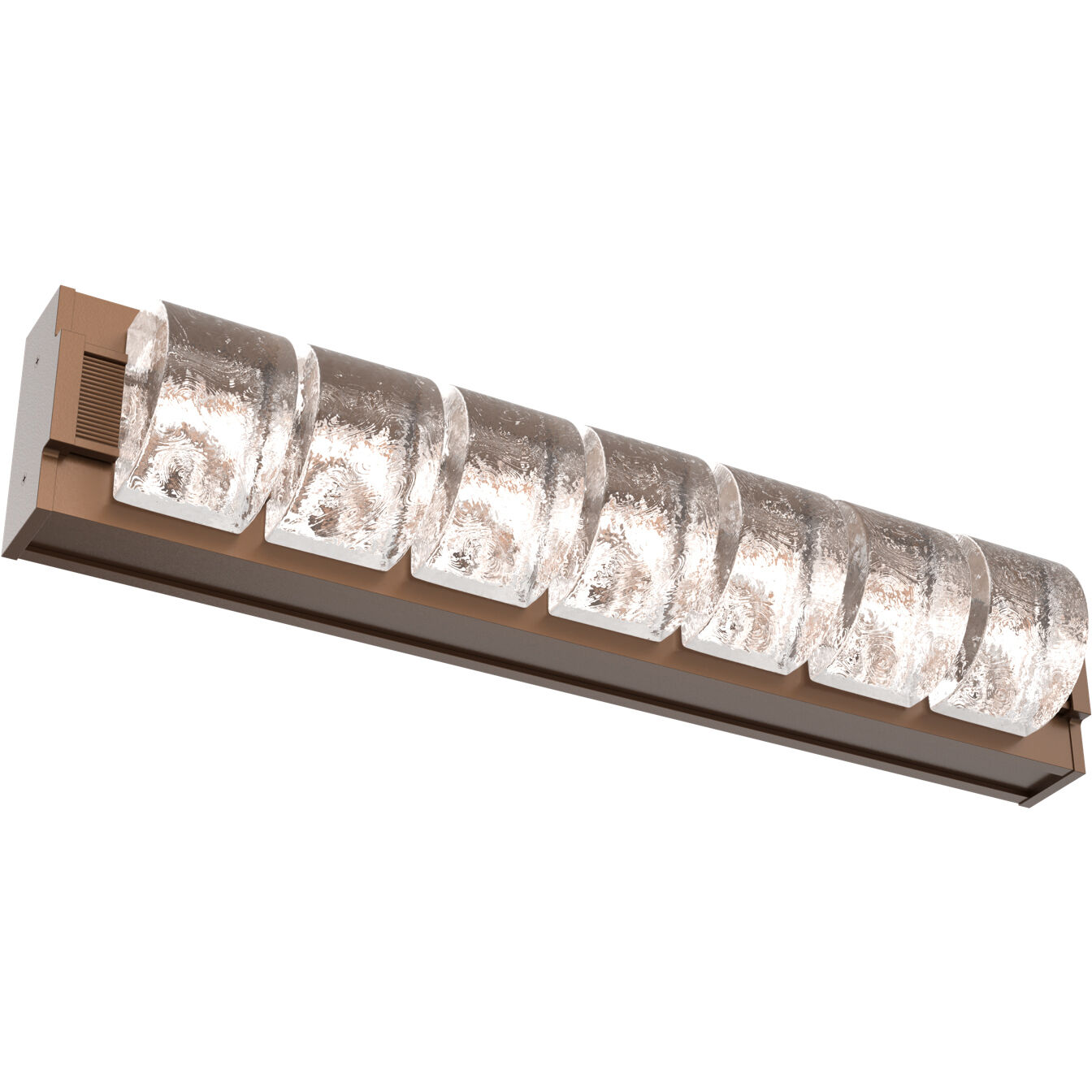 Tessera LED 24.8 inch Burnished Bronze Vanity Light Wall Light in 3000K LED, Orb Cast, Medium