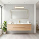 Yep Stratum 1 Light 25.25 inch Brushed Champagne Brass with Jazz White Marble Vanity Light Wall Light