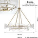 Elora 12 Light 35.75 inch Legacy Brass Pendant Ceiling Light