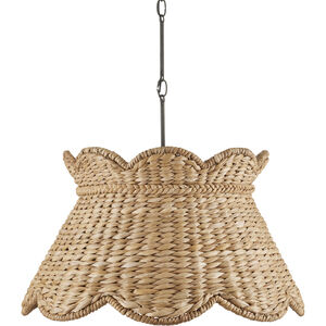Annabelle 1 Light 24.25 inch Natural Pendant Ceiling Light, Large, Suzanne Duin Collection