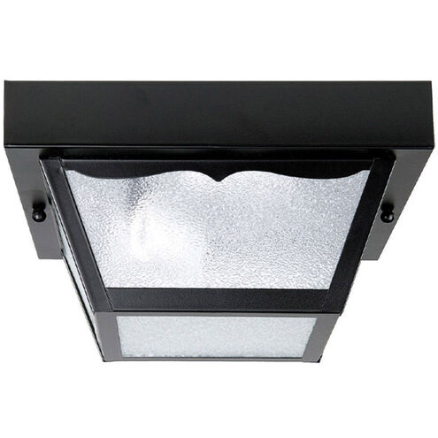 Outdoor 2 Light 10 inch Black Outdoor Flush Mount
