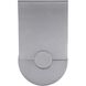 Flipout LED 5 inch Sand Silver ADA Wall Sconce Wall Light, Outdoor