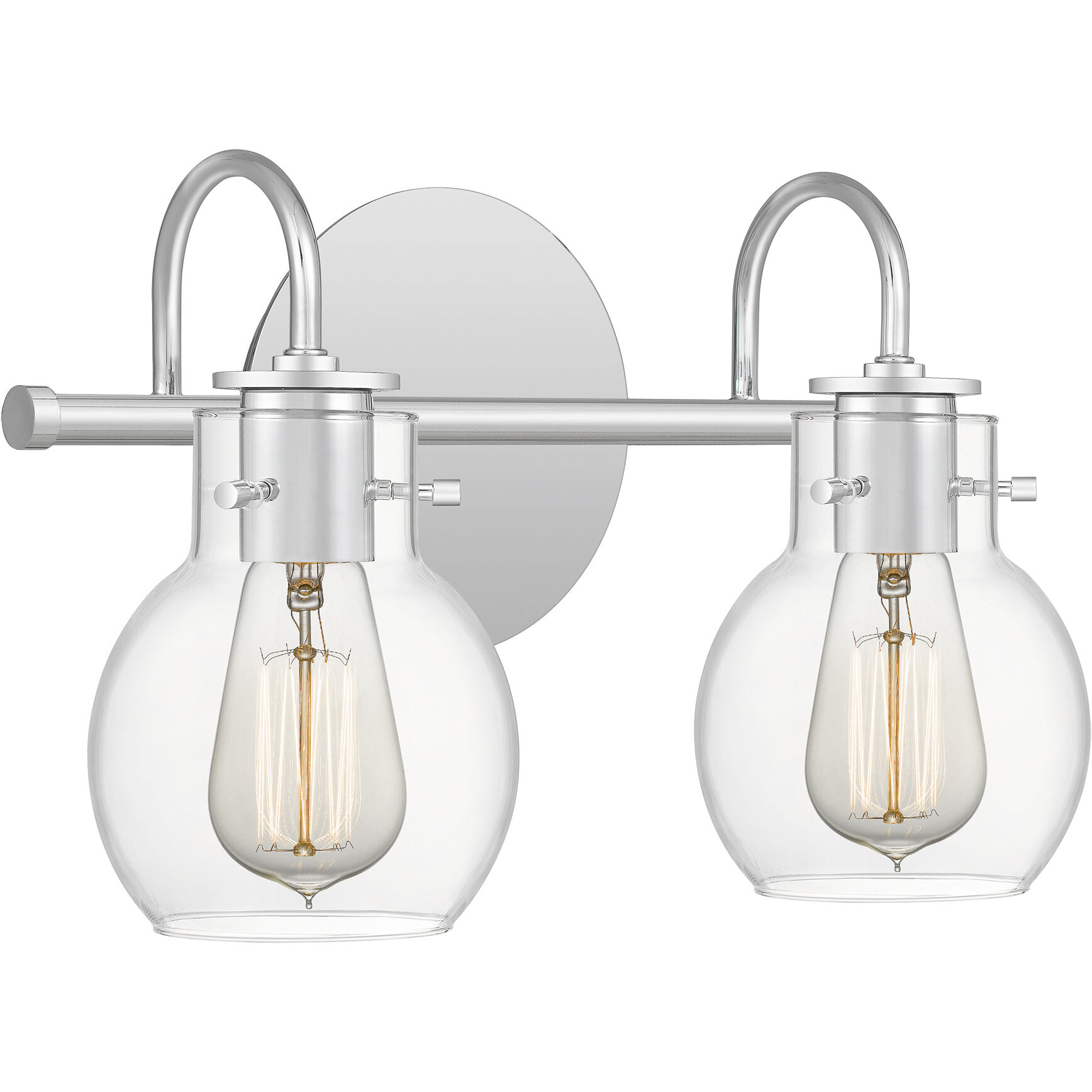 Andrews 2 Light 14 inch Polished Chrome Bath Light Wall Light