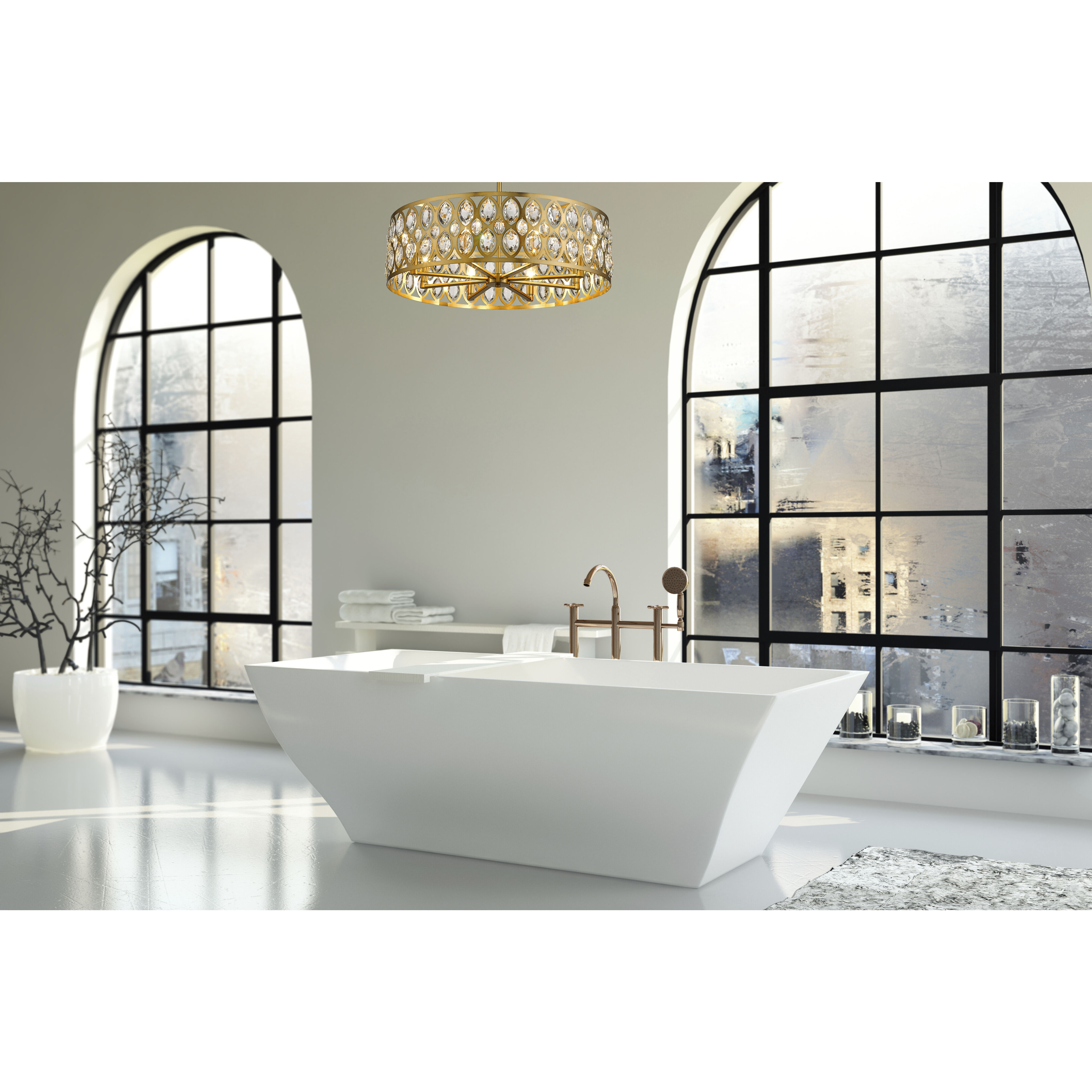 Dealey 8 Light 30.25 inch Heirloom Brass Chandelier Ceiling Light