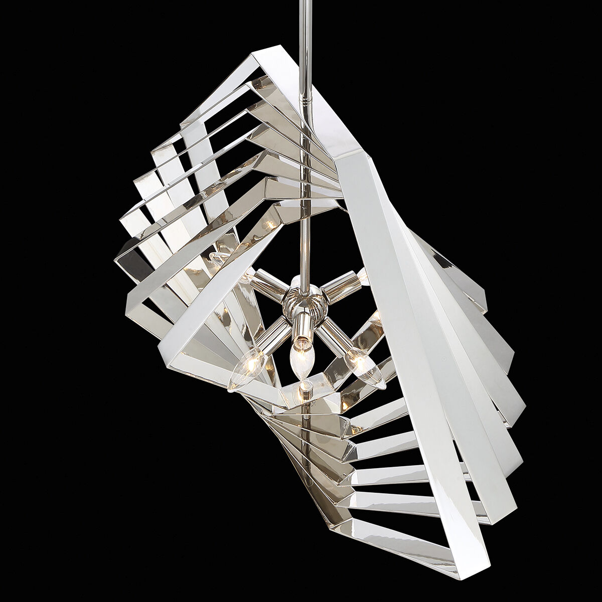 Downtown 10 Light 45 inch Chrome Chandelier Ceiling Light