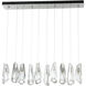 Luma 10 Light 44.5 inch Sterling Pendant Ceiling Light, Large