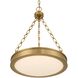 Cameron 1 Light 16.5 inch Brushed Champagne Brass Pendant Ceiling Light