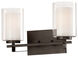 Parsons Studio 2 Light 16 inch Smoked Iron Bath Bar Wall Light