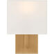 Mid Town LED 8 inch Antique Brushed Brass Wall Sconce Wall Light