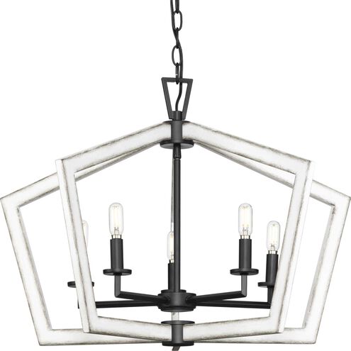 Galloway 5 Light 28 inch Matte Black Pendant Ceiling Light