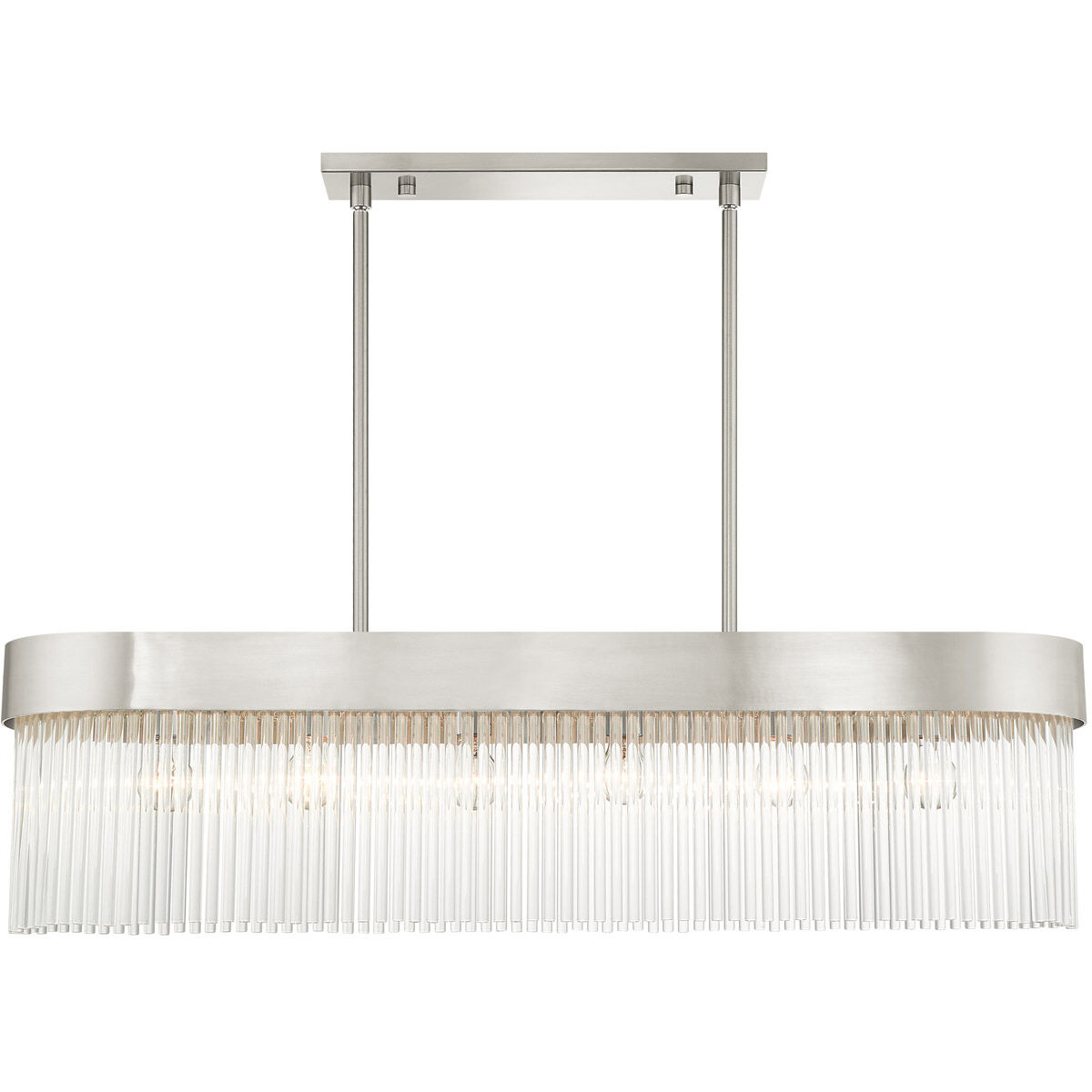 Norwich 6 Light 12 inch Brushed Nickel Chandelier Ceiling Light