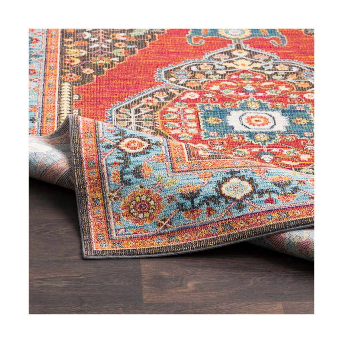 Aura Silk 36 X 24 inch Rose/Bright Pink/Bright Yellow/Camel/Dark Brown Rugs, Rectangle