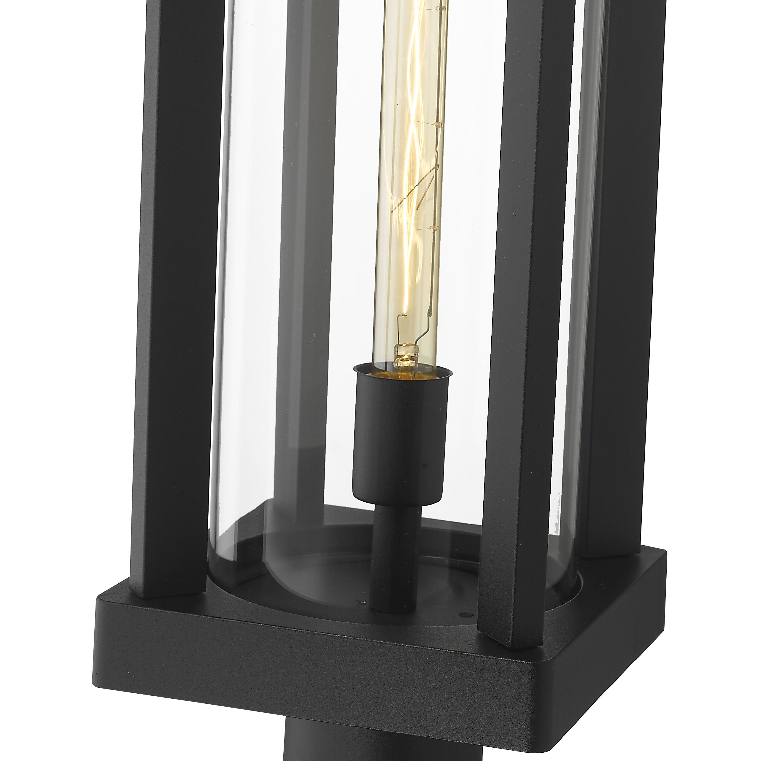 Glenwood 1 Light 20 inch Black Outdoor Post Mount Fixture