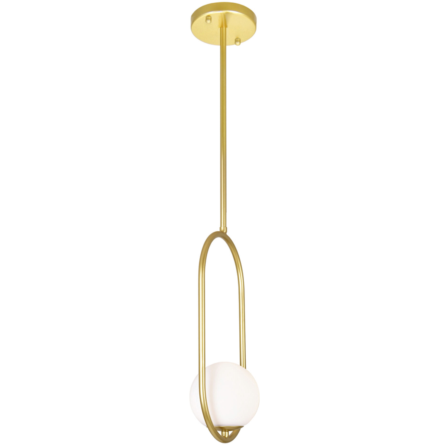 Celeste LED 8 inch Medallion Gold Down Mini Pendant Ceiling Light