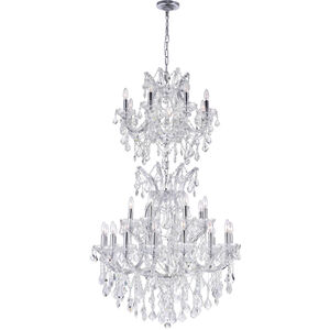 Maria Theresa 34 Light 36 inch Chrome Up Chandelier Ceiling Light