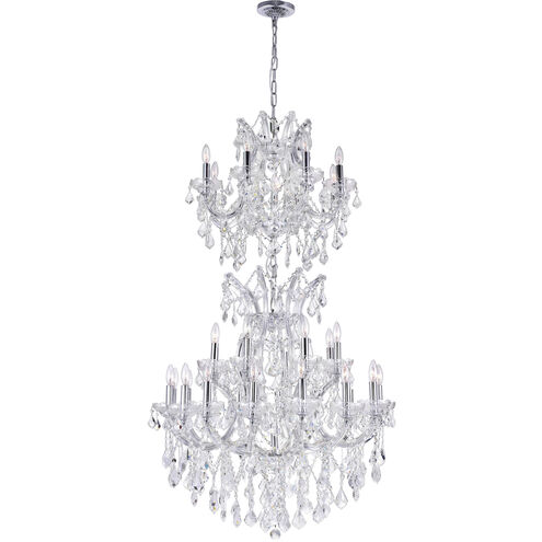 Maria Theresa 34 Light 36 inch Chrome Up Chandelier Ceiling Light