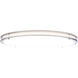 Glamour LED 23.62 inch Brushed Nickel Flush Mount Ceiling Light