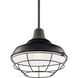 Pier 1 Light 13 inch Black Pendant/Semi Flush Ceiling Light