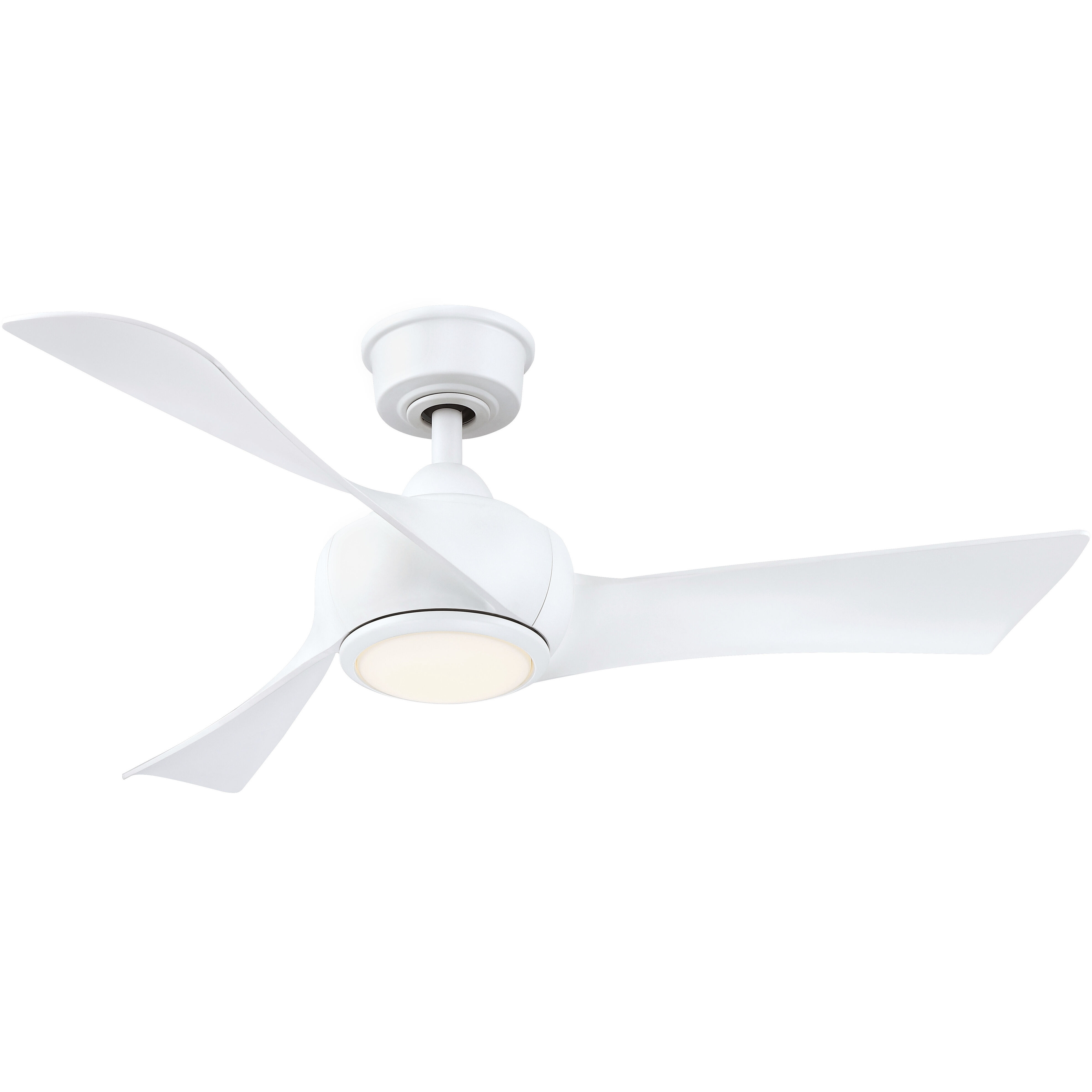 Wrap Custom 1 Light Matte White Fan Light Kit