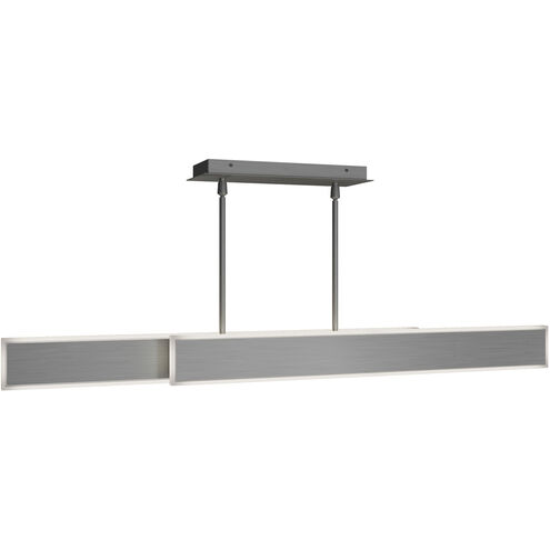 Bastone Linear Pendant Ceiling Light in 3000K, Brushed Nickel, dweLED