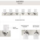 Merry 6 Light 48 inch Brushed Nickel Bath Vanity Light Wall Light