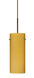 Stilo LED Bronze Pendant Ceiling Light in Vanilla Matte Glass