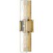 Monte 2 Light 5 inch Heritage Brass Bath Light Wall Light