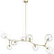 Fairfax Ave. 8 Light 34 inch Brushed Brass Chandelier Ceiling Light