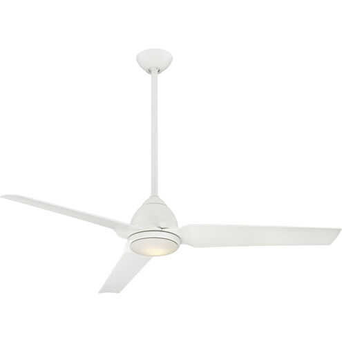 Java 54 inch Flat White Outdoor Ceiling Fan