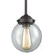 Beckett 1 Light 6 inch Oil Rubbed Bronze Mini Pendant Ceiling Light