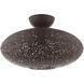 Charlton 1 Light 16 inch Bronze with Antique Brass Accents Semi Flush Ceiling Light