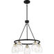 Winsley 5 Light 24 inch Coal And Stained Brass Chandelier Ceiling Light in Coal/Stained Brass