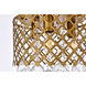 Tully 3 Light 10 inch Brass Flush Mount Ceiling Light